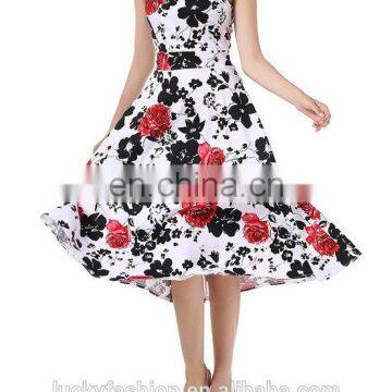 2016 BAIYIMO High Quality Wholesale Women's Floral Print Long Maxi Beach Dress photo-5