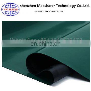 Green/black 2 layer static dissipative esd rubber mat with factory price