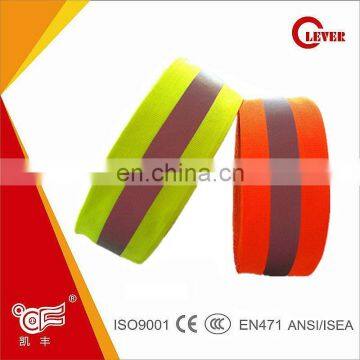 Fluorescent Color Reflective Nylon Webbing With High Reflective Tape