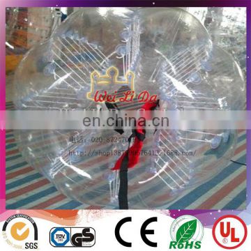 Half Color giant inflatable human size bubble ball TOP Quality bumper knocker ball for adult