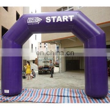 inflatable sealed air arch with digital printing for purple colour and water buoy