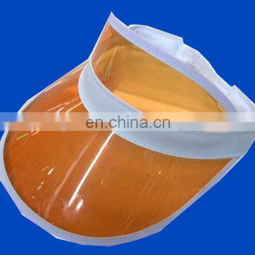 Orange cheap sun visor hat with OEM customer logo