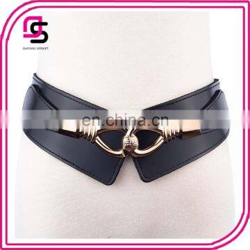 China factory wholesale newest fashion elastic waist belt with unique buckle