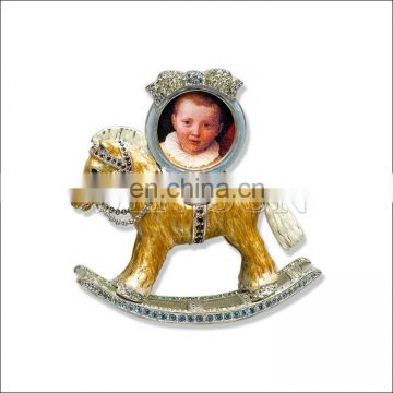 metal baby mini photo frame for children