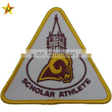 Most popular Factory supply Customized designed shape green embroidery patch