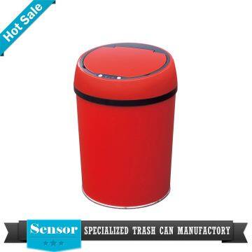 High Quality Promotional Sensor Dustbin Stainless Steel Garbage Bin Sensor Waste Bin photo-3