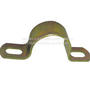 Galvanized steel conduit clamp