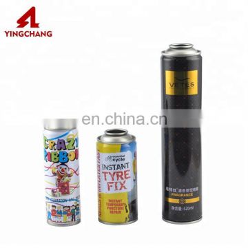 Dia 52mm cymk painting tinplate aerosol can metal spray can for snow spray