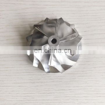 CT26 53.11/70.98mm 6+6 blades high performance Turbo aluminum 2618/milling/Billet compressor wheel