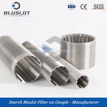 10 microns Water Treatment Wedge Wire Screen Pipe Filter Element