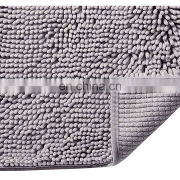 100% microfiber 50*80cm chenille comfort bath rug