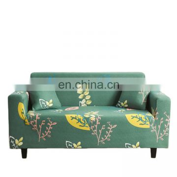 HOT selling 100%polyester Printed elastic sofa cover+Two Cushion Covers Universal Fitted Sofa Slipcover