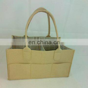 Custom High Quality Felt Baby Diaper Caddy Organizer and Nursery Storage Bin photo-4