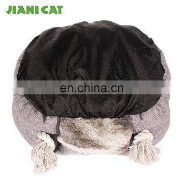 Best Selling pv Plush Fabric Carrying Boat Pet Dog Bed With Handle photo-6