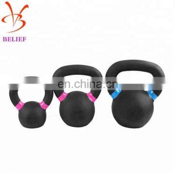 Wholesale Black Powder Coated Cross Fitness Kettlebells photo-2