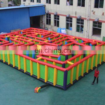 Outdoor inflatable obstacle course maze for kids game for fun