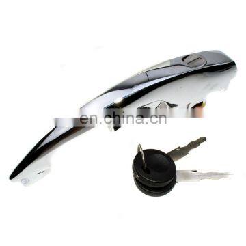 Front Door Handle W/ Keys chrome RHD LHD For VW Bug Ghia super beetle 68-79