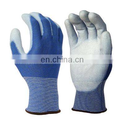 Wholesale Free Sample EN388 White Nylon Polyurethane Palm Fit Dipped Electronic PU Gloves photo-4