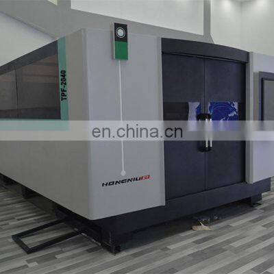 Big Surround Fiber Laser Cutting Machine for Steel Plate Hardware Iron Cabinet Sheet Metal 1500w 2040 photo-4