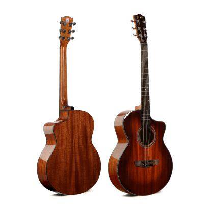 New Designed Acoustic Guitar Deviser LK-12 Mahogany Guitar Wholesale Factory Price OEM High Quality Guitar photo-2