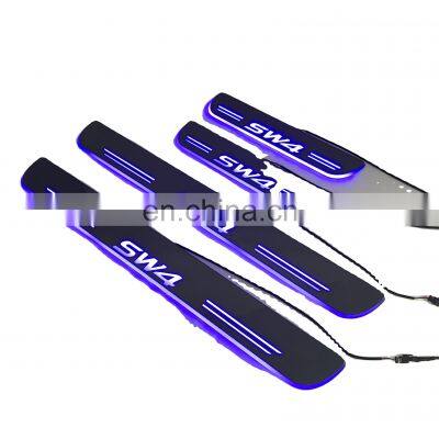 Led Door Sill Plate Strip step light door decoration step for toyota fortuner sw4 dynamic sequential style