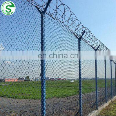 Hot Dipped Galvanized Chain Link Fencing with Arm Barbed Wire