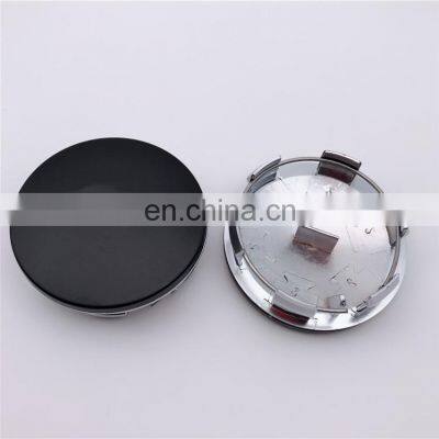 Black Sliver Chrome RST Logo Custom ABS Black 63MM Car Wheel Center Cover