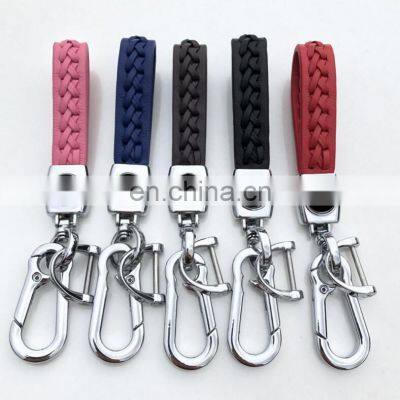 Customized Colorful Leather Zinc Alloy Metal Styling Car Key Logo Keyholder