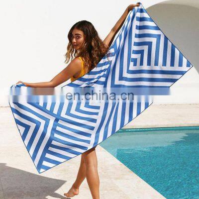 Geometry Printed Quick Dry Beach Towel Blanket