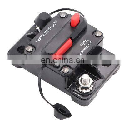 12V-48VDC 30A 40A 50A Automotive Circuit Breaker fuse holder Manual Reset Surface-Mount for Trolling Boat Motor Battery Thermal