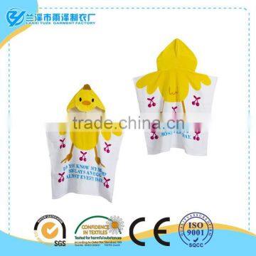 60*60cm chick printed beach towel, custom printed towels for children