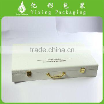 pu leather hinged jewelry boxes, leahter jewellery box