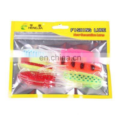10cm 53g Six in a Bag Beard Bait Octopus Lure Squid Lure photo-5
