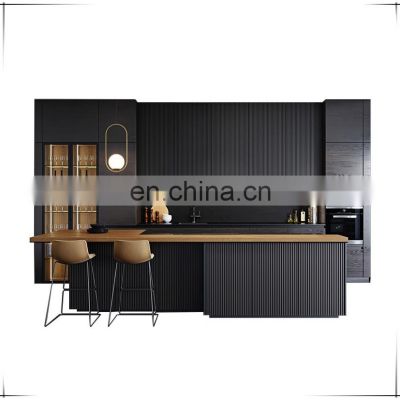 Canada Wooden Kitchen Furniture 3D Design Provided Kitchen Cabinets