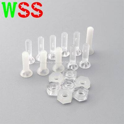 Nylon Plastic Countersunk Screw M3 Cross Recessed Flat Countersunk Head Screw