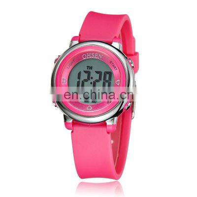 OHSEN 1605 Children Fashion Sport Waterproof Watch LED Digital Multi-function Back Light Colorful Wrist Watch