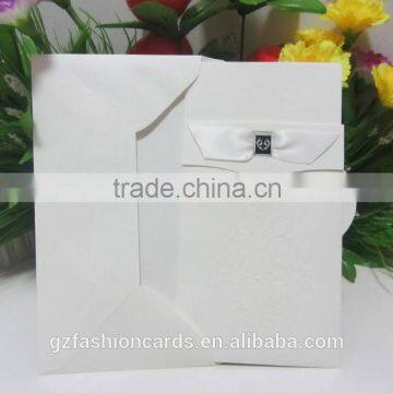 2015 High Quality Elegant Flocking Velvet Wedding Invitation Card photo-3