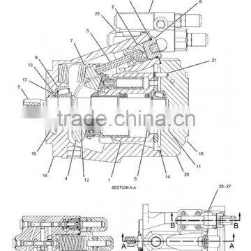 425-1596 Hydraulic fan motor