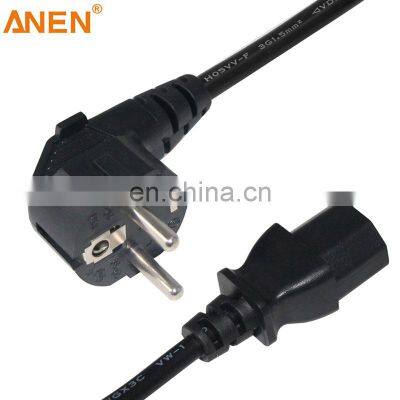 Anen Ac Extension Euro Standard Waterproof Right Angle Plug Iec C13 Eu Power Cord Plug photo-4