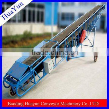 36 inch face wide DY fexible and mobile belt conveyor with wheels