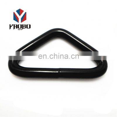Fashion High Quality Metal Thick Black Triangle Ring photo-5