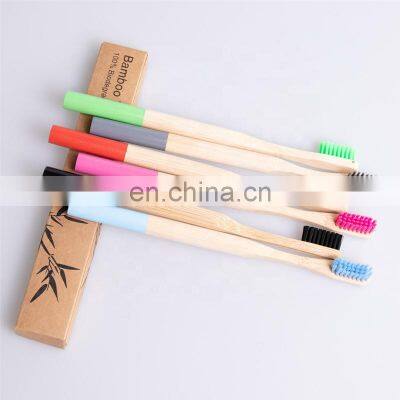 New Products Eco Friendly Round Handle Bamboo Toothbrush Manufacturer photo-3