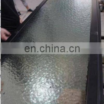 Decorative Discount Prices Safety Storm French Flat Top Black Frame Aquatex Glass Inward Swing Front Double Wrought Iron Doors