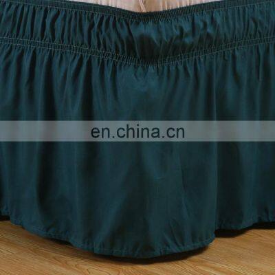 Amazon Hotsale Easy Fit Wrap Around Elastic America Style Bed Cover Skirt Bed Skirts For Home photo-5