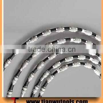 Electroplated diamond wire saw rope
