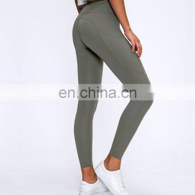Custom Wholesale Women Workout Fitness Clothing Yoga Pants Leggings For Women With Pockets photo-4