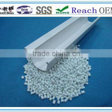 2013 Smallboss white plastic pvc granules/compounds for plastic pvc profile