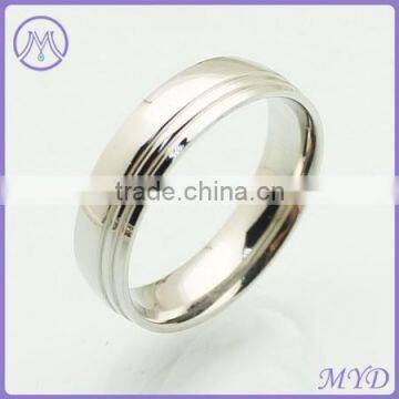 High quality Polish Custom plain Stainless Steel Ring