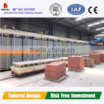 Factory Price Clay Fired Brick Making Tunnel Kiln