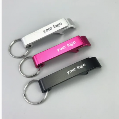 Customized Metal Aluminum Beer Keychain With Custom Logo Bottle Opener